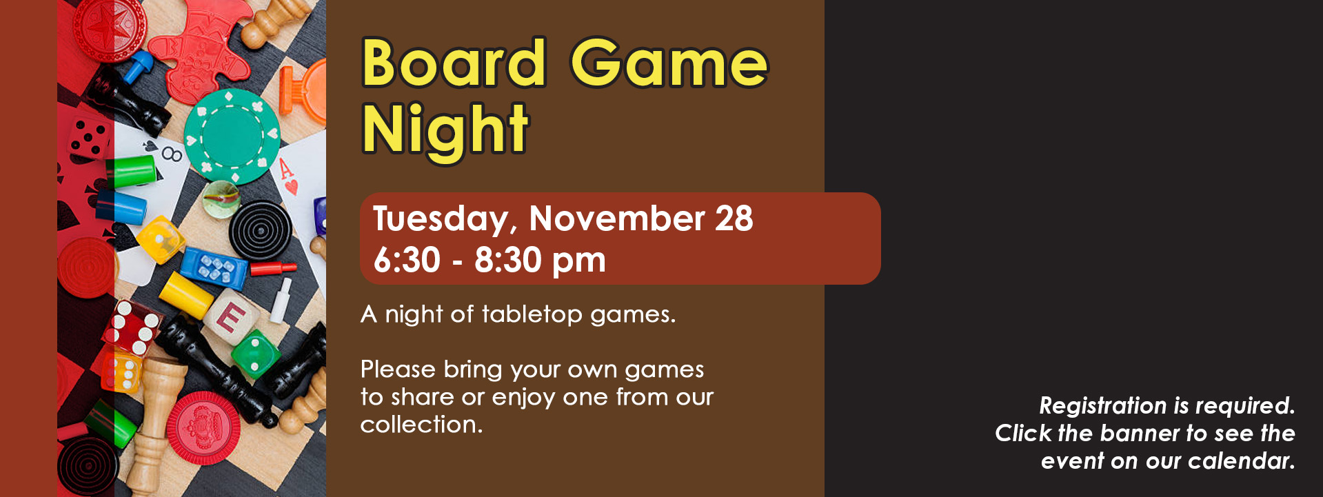 Tuesday Board Game Night Nov 28